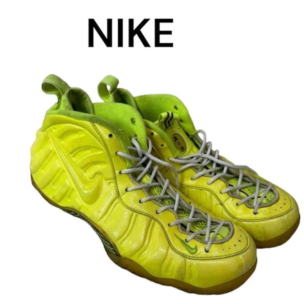 Nike Air Foamposite Pro Volt Sneaker Yellow Gum 624041-700 Men's Size 10.5
